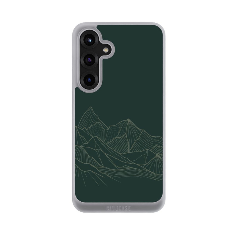 Galaxy S25 + NIVOpure Dessin Au Trait De Montagne Vert