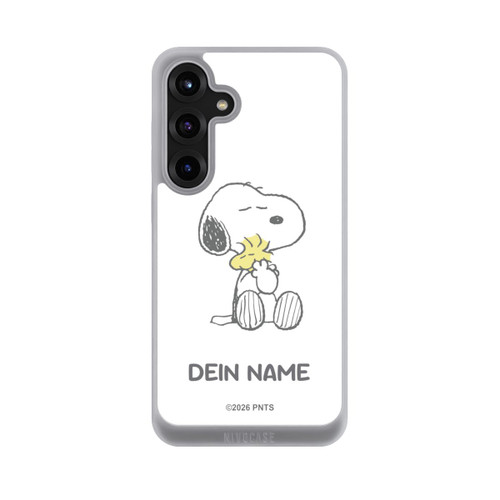 Samsung Galaxy S25+  NIVOpure Snoopy And Woodstock Cuddling Personalisierbar