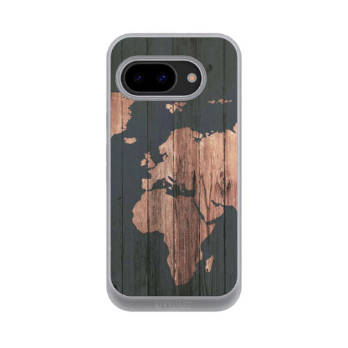 Google Pixel 9a NIVOpure Wooden World Map