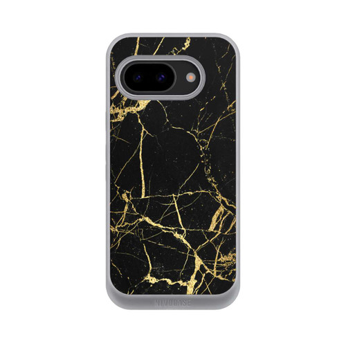 Google Pixel 9a NIVOpure Schwarzgoldener Marmor-Look