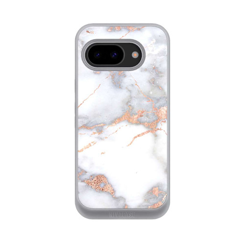 Google Pixel 9a NIVOpure Marbre Blanc et Doré