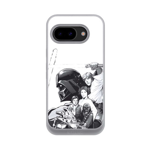 Google Pixel 9a NIVOpure StarWars Charaktere - Schwarz-Weiß