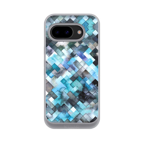Google Pixel 9a NIVOpure stimmungsvolles geometrisches Muster blau