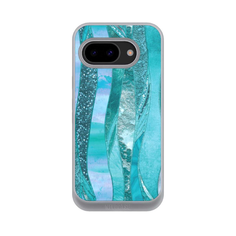Pixel 9a NIVOpure glamouröser Glitzerlook blau