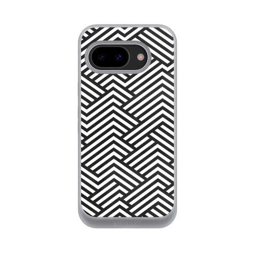 Google Pixel 9a NIVOpure Schwarz und Weiß ZigZag