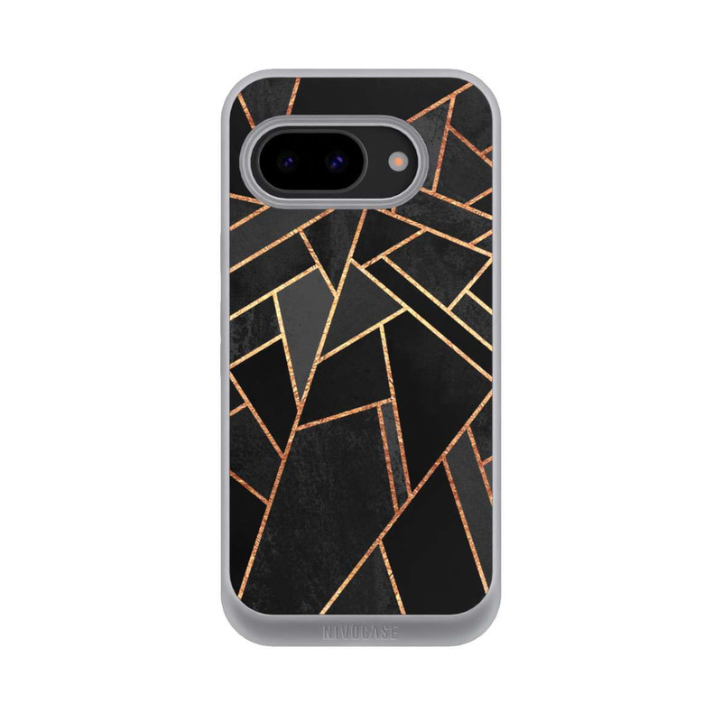 Pixel 9a NIVOpure Schwarze Nacht Gold Druck