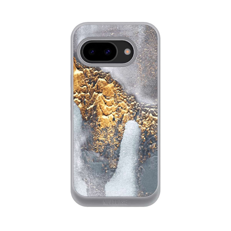 Pixel 9a NIVOpure Concrete Gold Glitter Look