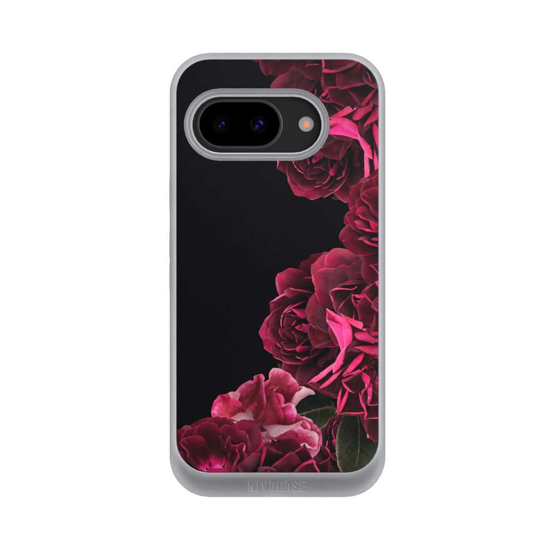 Pixel 9a NIVOpure Vintage Rosen auf Schwarz