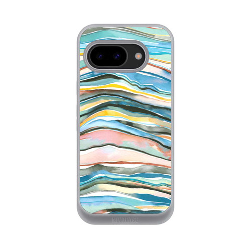 Google Pixel 9a NIVOpure Achatschichten Aquarellblau