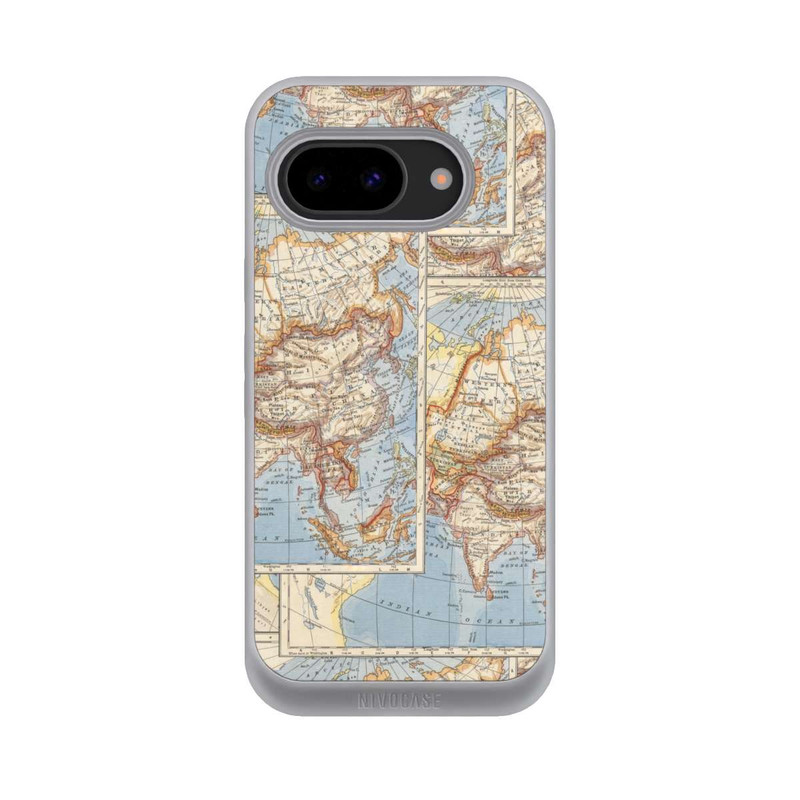 Pixel 9a NIVOpure Weltkarte Vintage