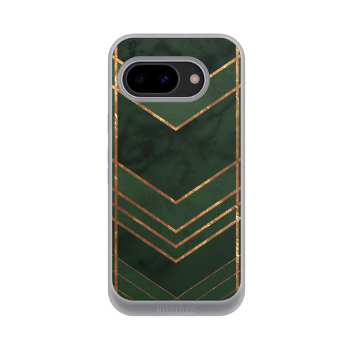 Google Pixel 9a NIVOpure Dunkelgrün gemustert Goldene Streifen