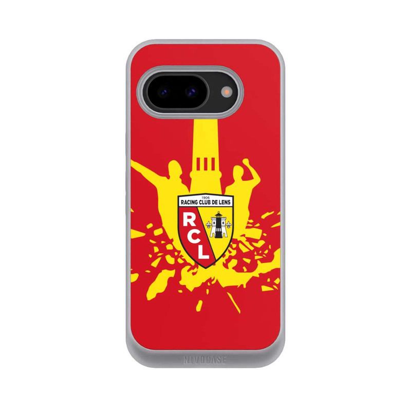 Pixel 9a NIVOpure RC Lens Turm Gelb auf Rot