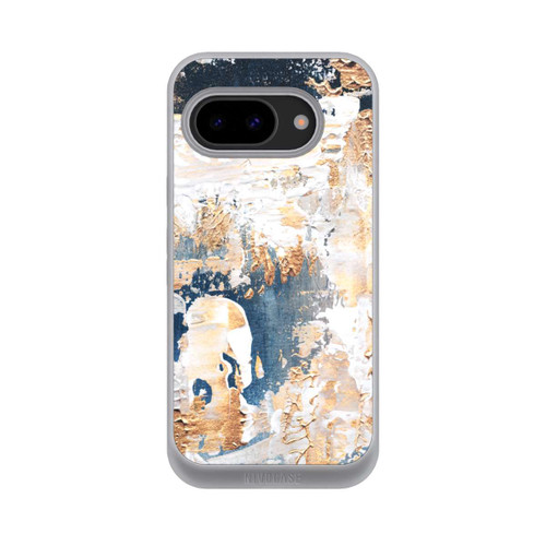Google Pixel 9a NIVOpure Abstraktion Blau und Gold
