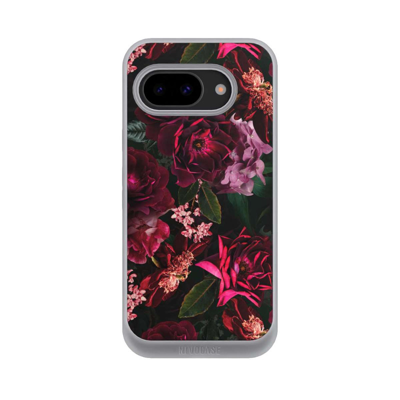 Pixel 9a NIVOpure Dunkle romantische Vintage Rosen und Pfingstrosen