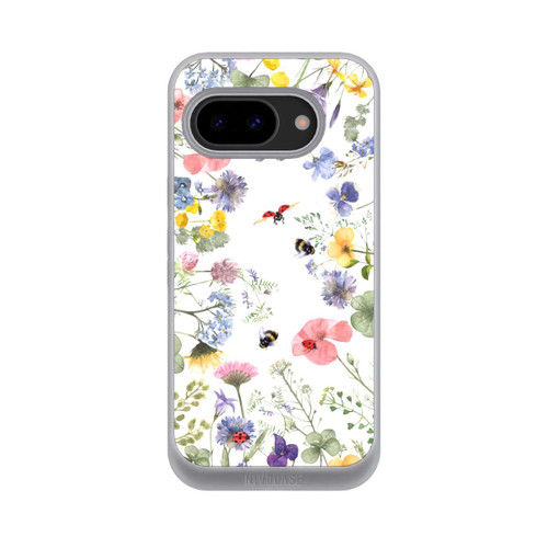 Google Pixel 9a NIVOpure Bunte Frühlingsblumen und Bienen
