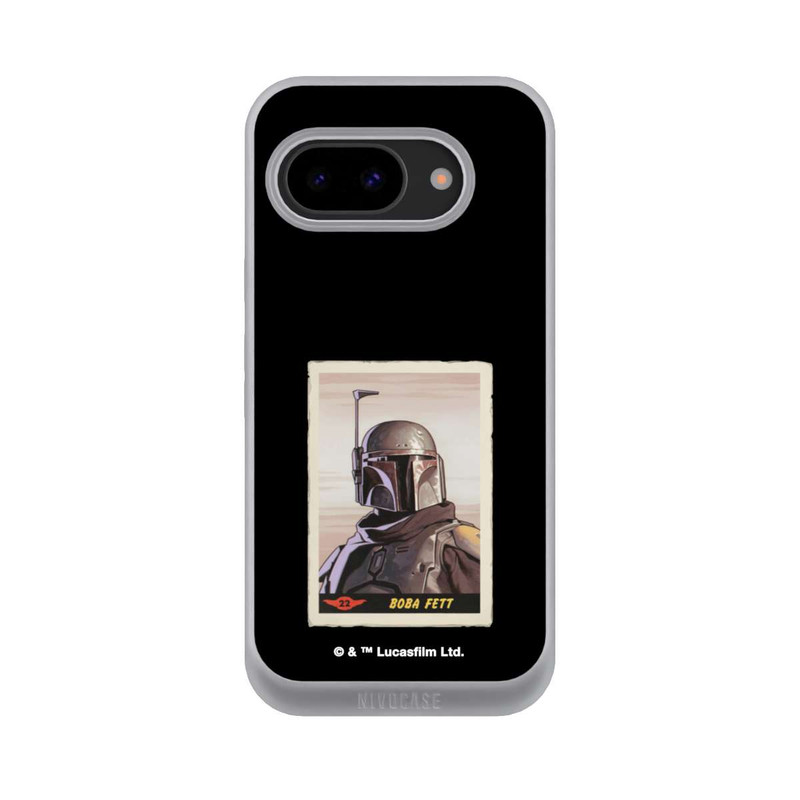 Pixel 9a NIVOpure Boba Fett Badges Schwarzer Hintergrund