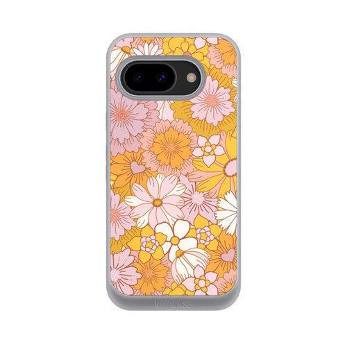 Google Pixel 9a NIVOpure Retro Flower Walpaper Yellow