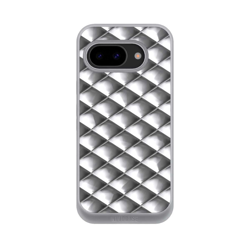 Pixel 9a NIVOpure Glamour Silver Squares