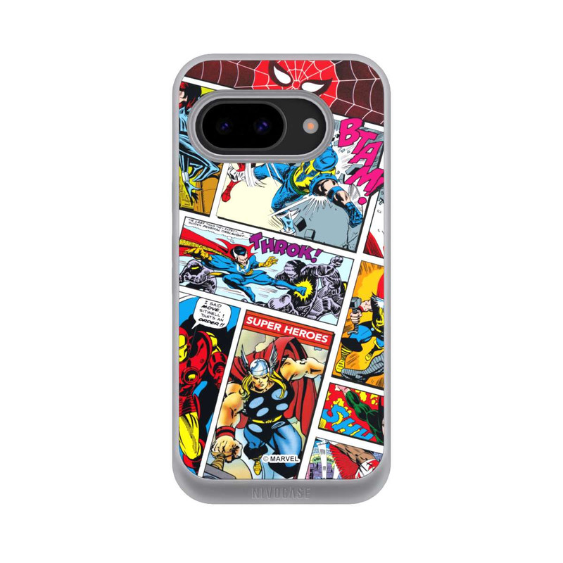 Pixel 9a NIVOpure Marvel Retro Comic Blue