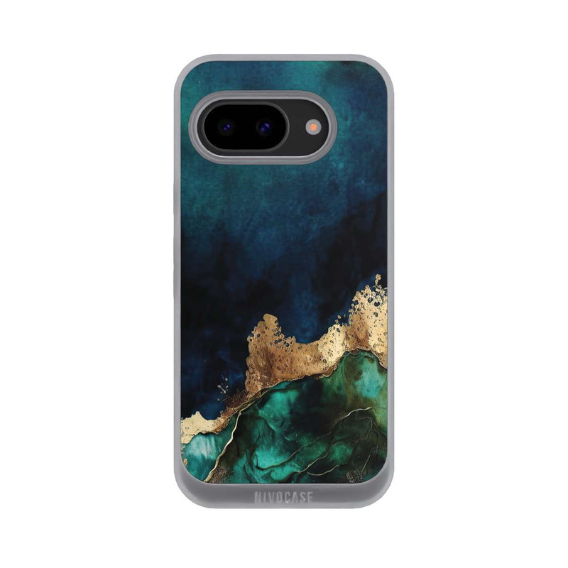 Pixel 9a NIVOpure Petrolblau mit Gold