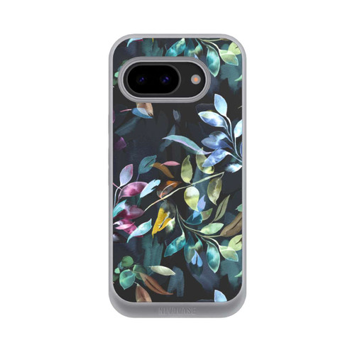 Google Pixel 9a NIVOpure Mystische Aquarellblätter schwarz