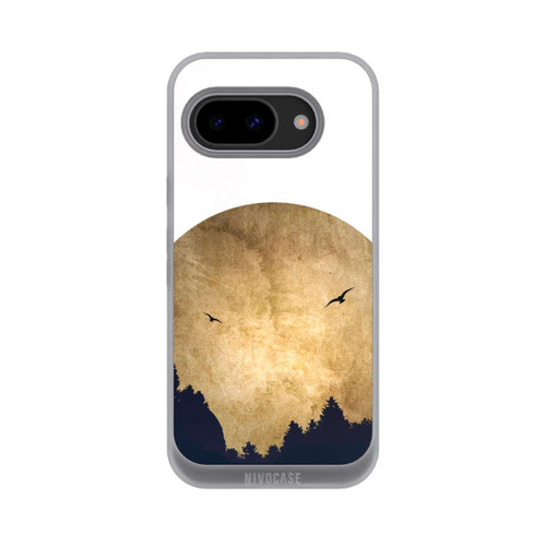 Google Pixel 9a NIVOpure Zwei Vögel vor Mond