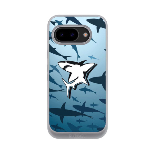 Google Pixel 9a NIVOpure Haie Muster Blau
