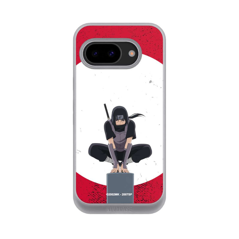 Pixel 9a NIVOpure Itachi Uchiha symbol red background