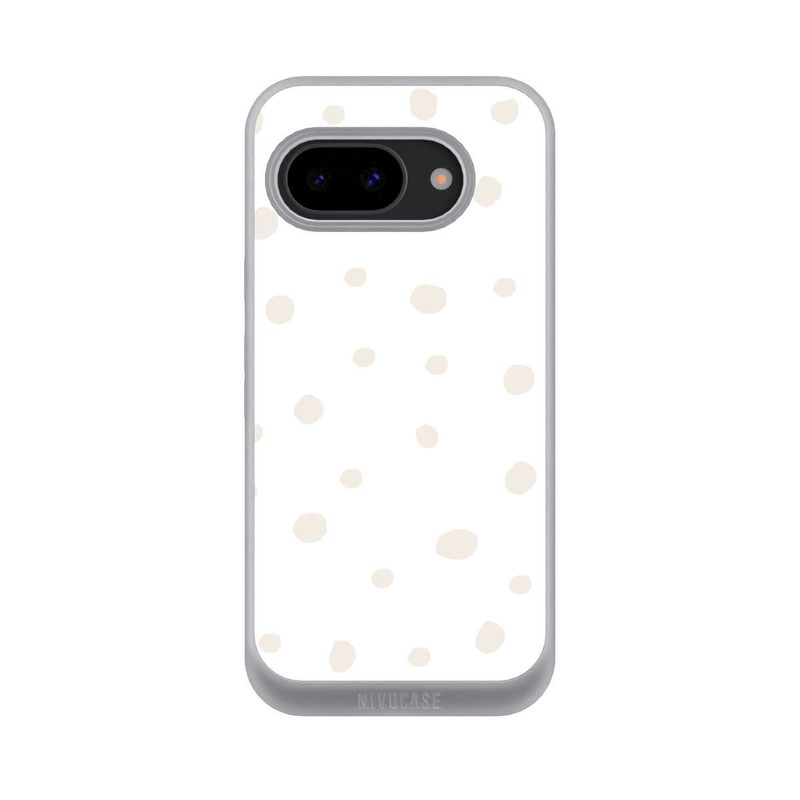 Pixel 9a NIVOpure Motif à Pois Blanc Marron