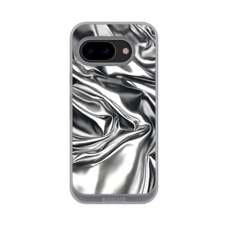 Pixel 9a NIVOpure Shiny Chrome Silver avec IA