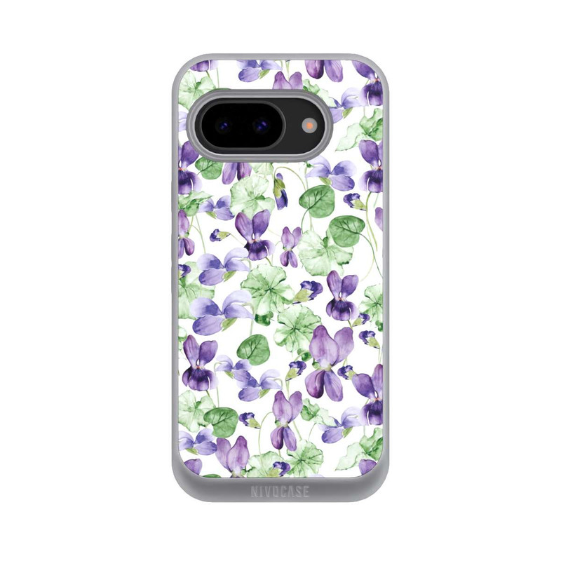 Pixel 9a NIVOpure Purple Wildflowers Pattern Watercolor