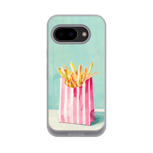 Google Pixel 9a NIVOpure Retro Pommes Blau Watercolor