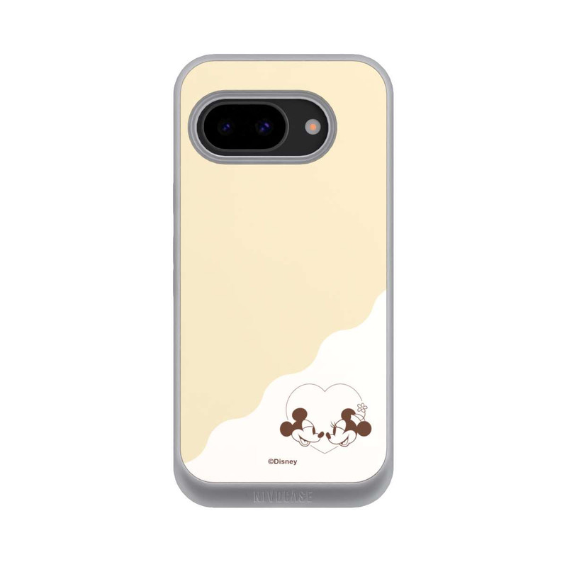 Pixel 9a NIVOpure Mickey and Minnie Love Heart Beige