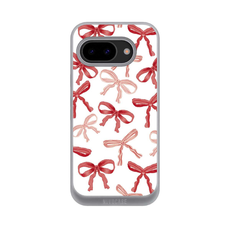 Pixel 9a NIVOpure Red Bows Pattern