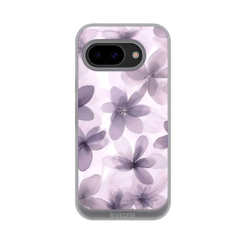 Pixel 9a NIVOpure Fliederfarbenes Blumenmuster mit KI