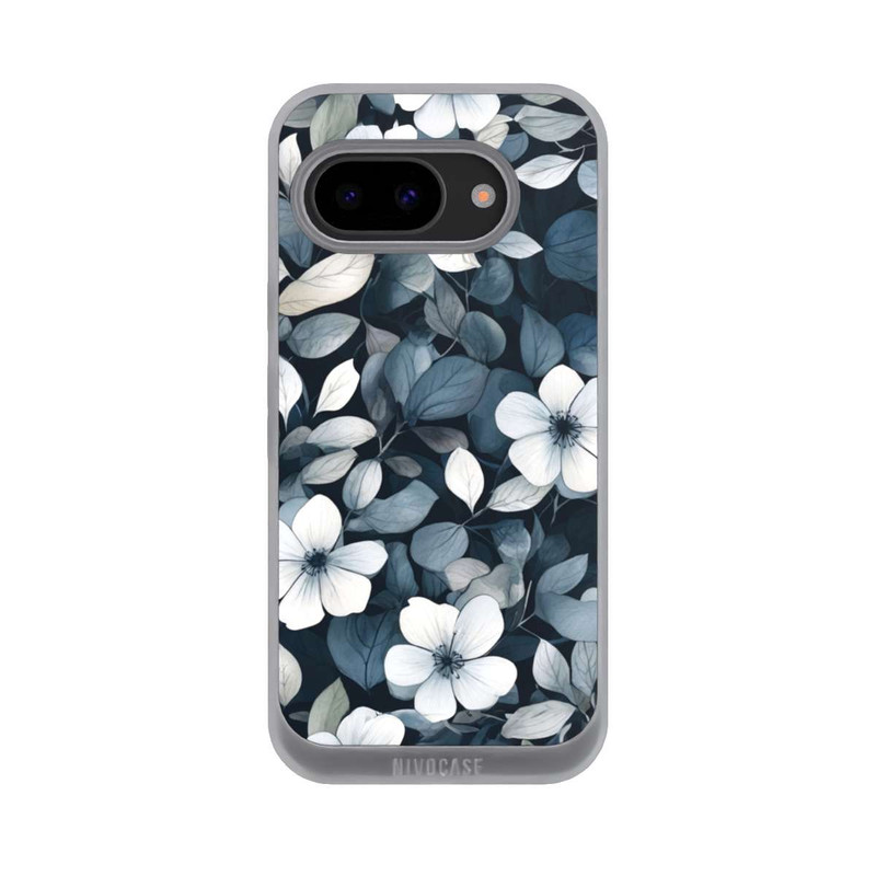 Pixel 9a NIVOpure Blaue Negativblumen mit KI