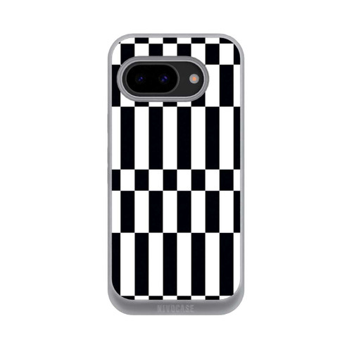 Google Pixel 9a NIVOpure Checked Abstract Bold Black and White Color Block
