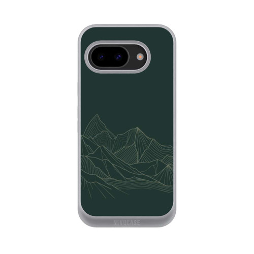 Google Pixel 9a NIVOpure Berg Line Art Grün