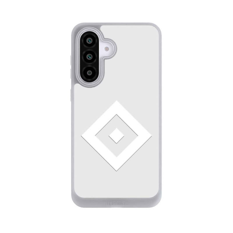Galaxy A56 5G NIVOpure Logo en forme de losange sur fond gris HSV