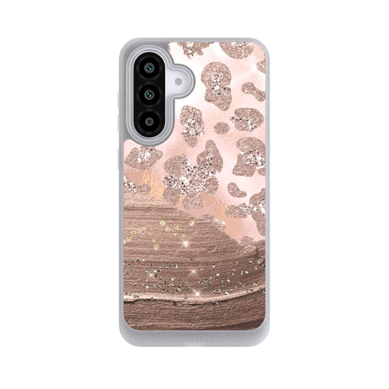 Galaxy A56 5G NIVOpure Silver Leopard Glitterlook