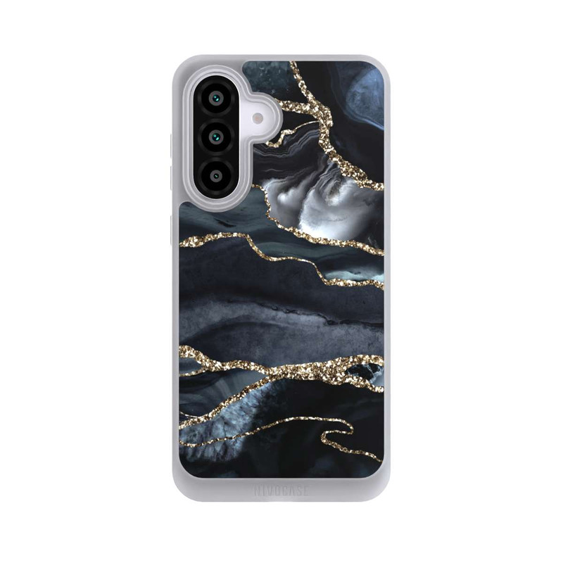 Galaxy A56 5G NIVOpure Dark Marble Gold Glitter Look