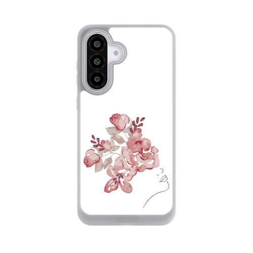 Samsung Galaxy A56 5G NIVOpure Line Art Gesicht Blumen