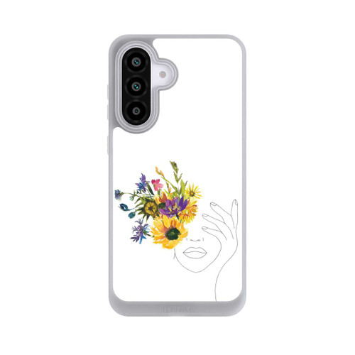 Samsung Galaxy A56 5G NIVOpure Line Art Frau Sonnenblumen