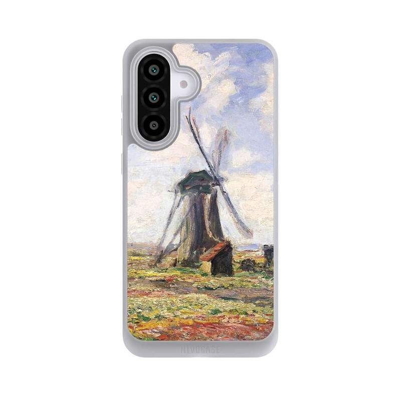Galaxy A56 5G NIVOpure Tulpenfelder mit der Rijnsburger Windmühle von Claude Monet