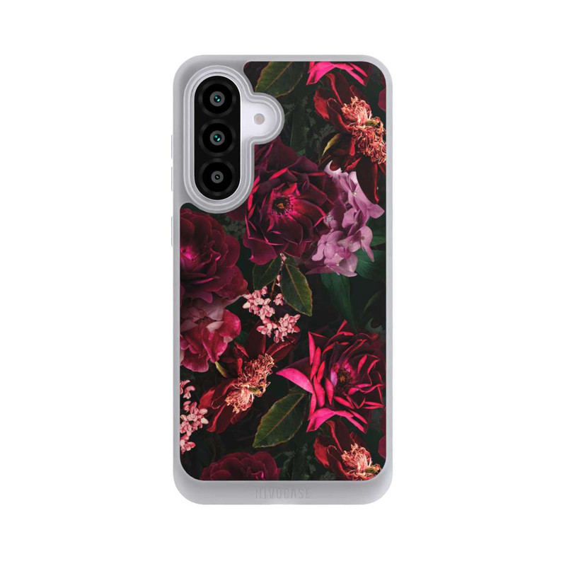 Galaxy A56 5G NIVOpure Dark Red and Pink Flowers