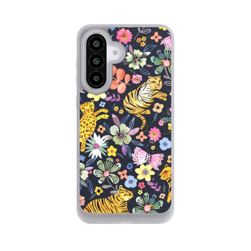 Samsung Galaxy A56 5G NIVOpure Frühlingsblumen mit Tiger schwarz