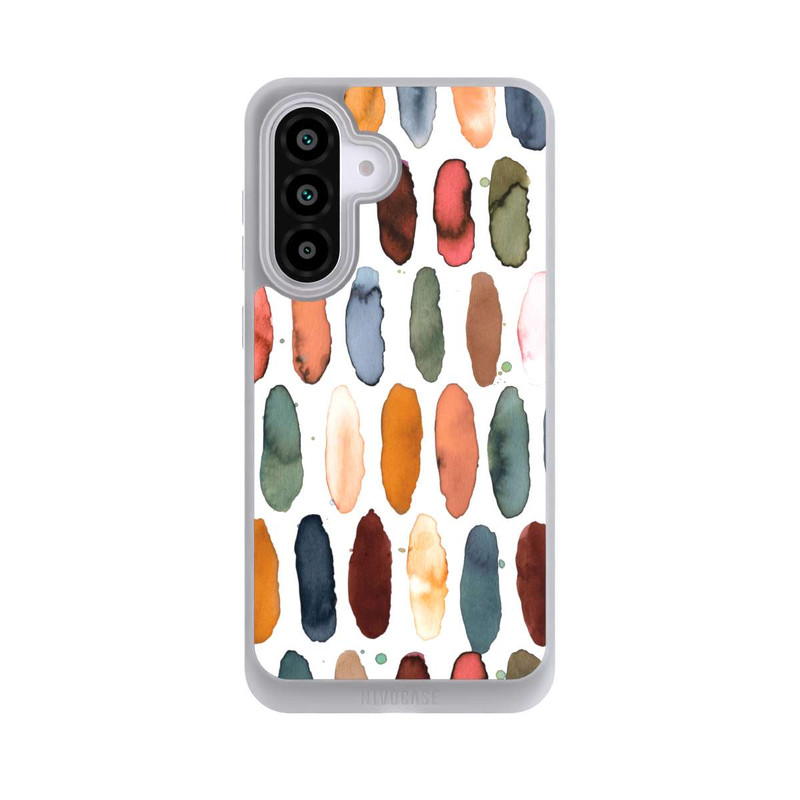 Galaxy A56 5G NIVOpure Watercolor Dashes Mineral Terracotta
