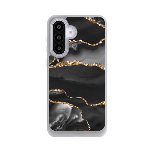Samsung Galaxy A56 5G NIVOpure Dunkle Marmorstreifen im Goldlook