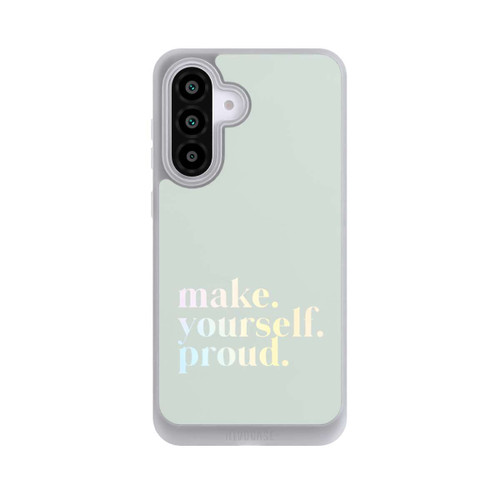 Samsung Galaxy A56 5G NIVOpure Make Yourself Proud Zitat-Minze und Farbverlauf