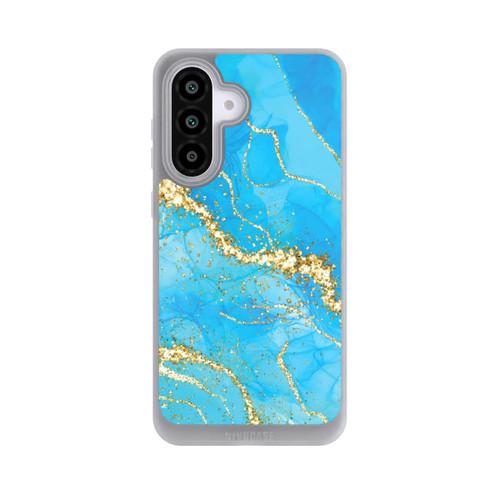 Samsung Galaxy A56 5G NIVOpure Türkis-goldene Tapete